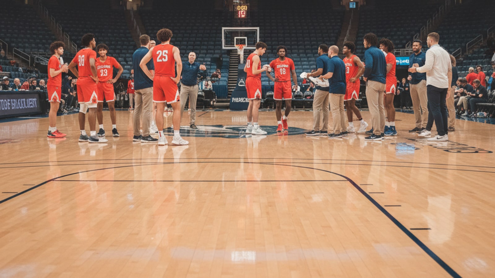 What are the breaks in a basketball game?