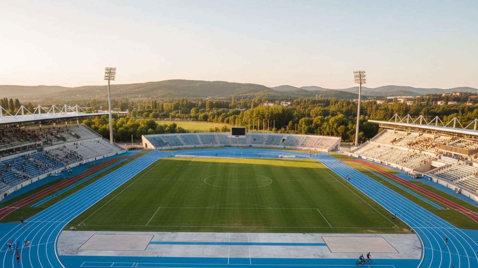 How many km is an Olympic oval?