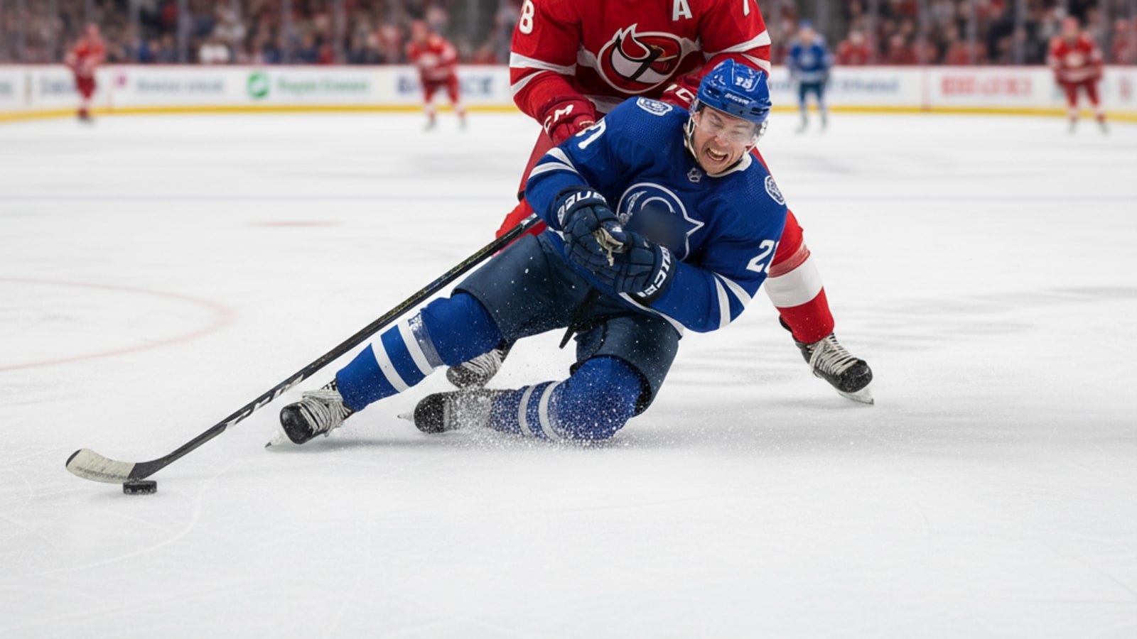 When did Alexander Mogilny break his leg in the NHL?