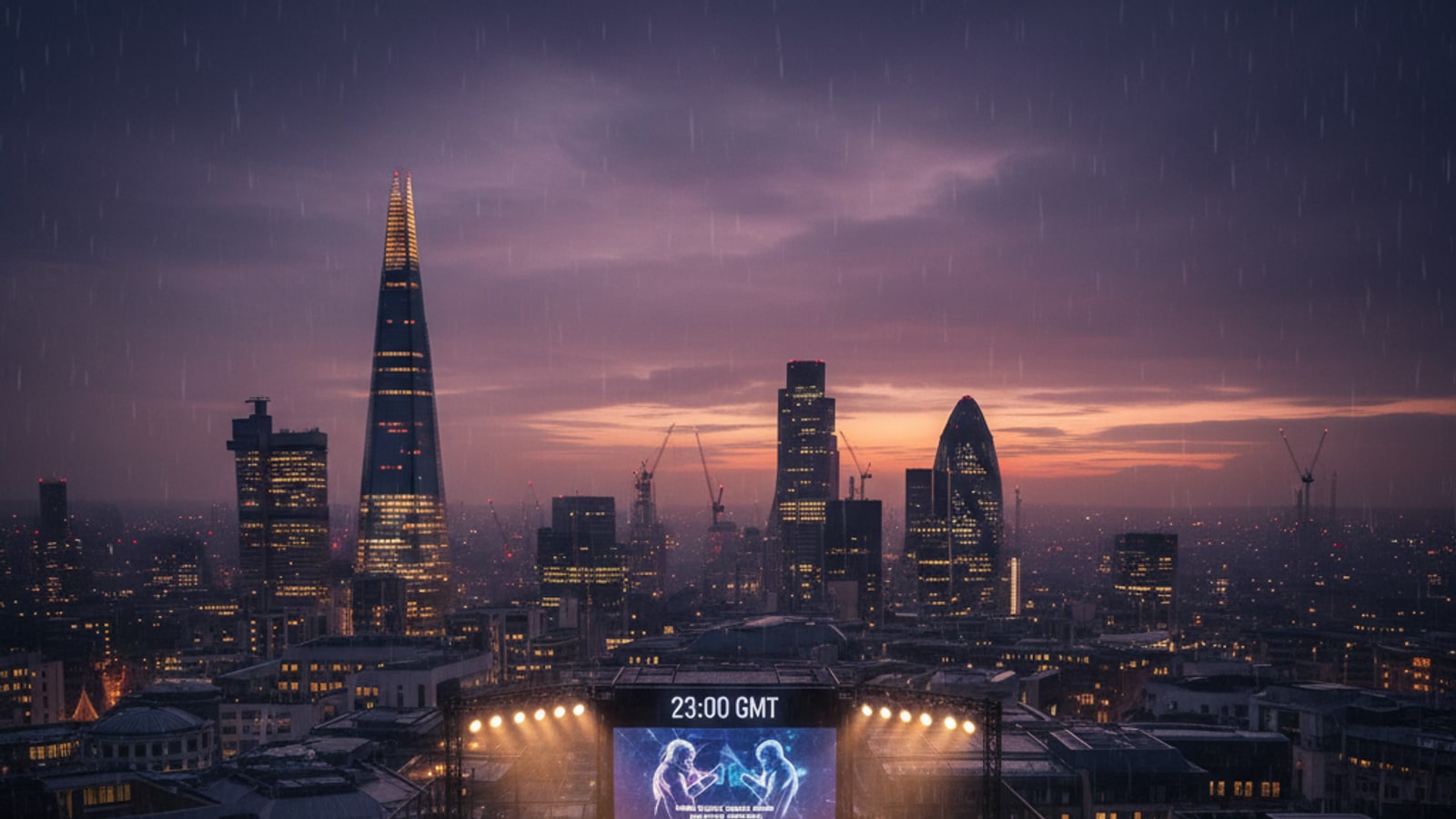 What time is the McGregor fight in the UK?