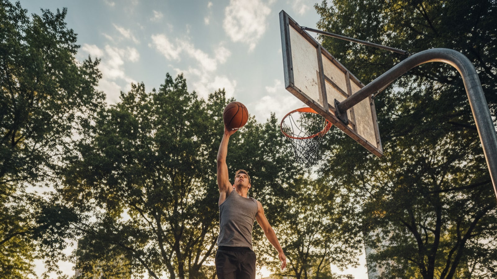 How high do you have to jump to dunk with two hands?
