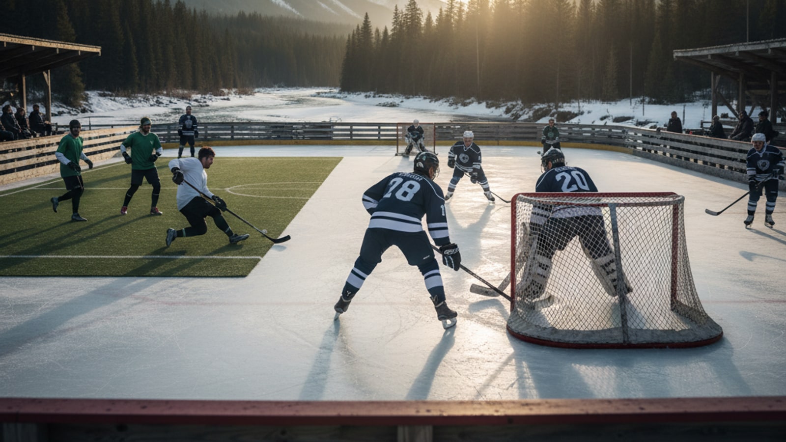 Are there defenders in hockey?