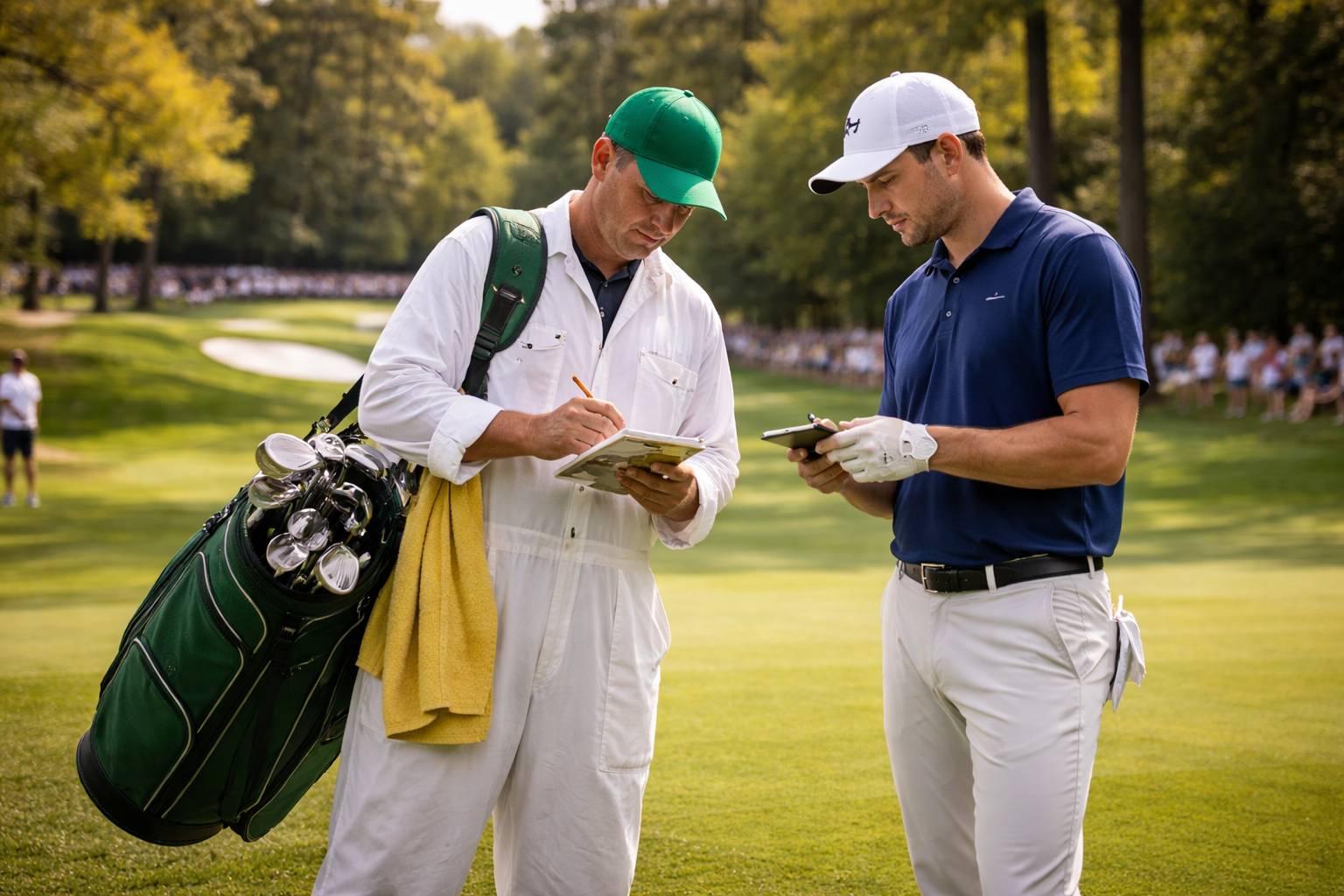 Are caddies assigned at the Masters?