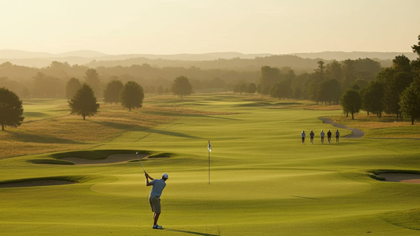 What is the line of play in golf?