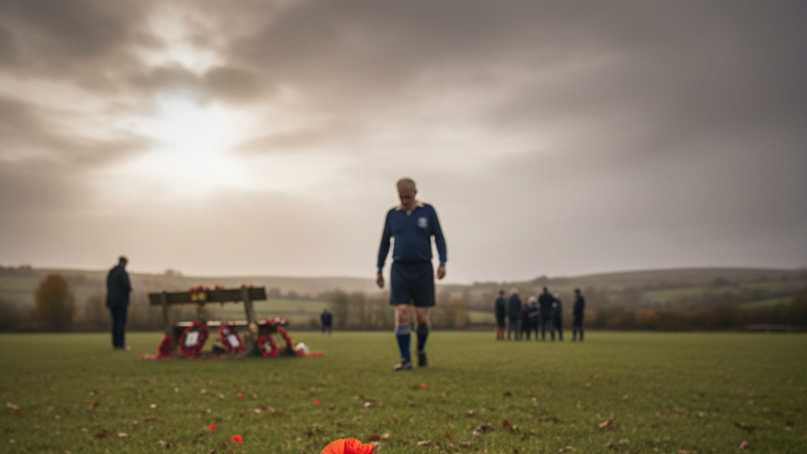 Did footballers wear poppies?