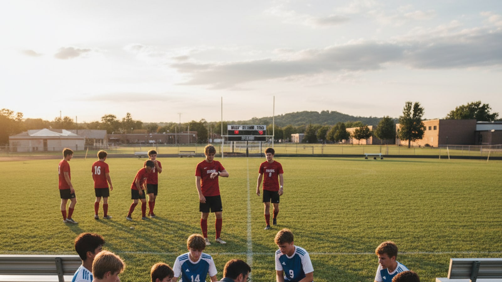 How long is a soccer half-time?