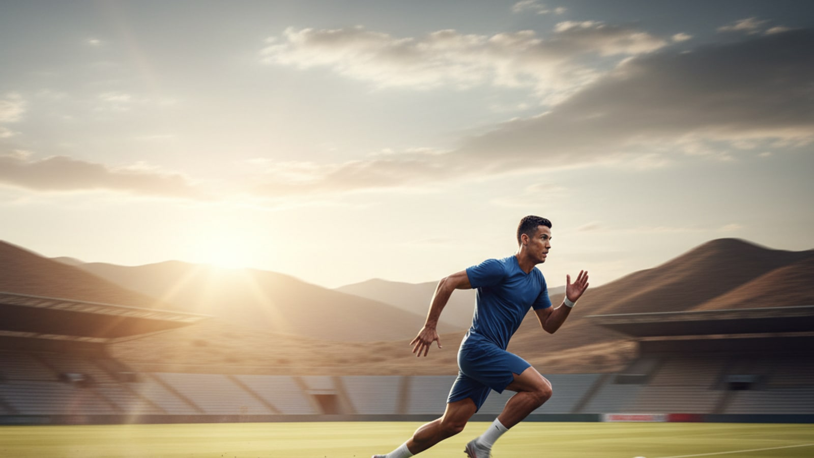 How far does Ronaldo run in a game?