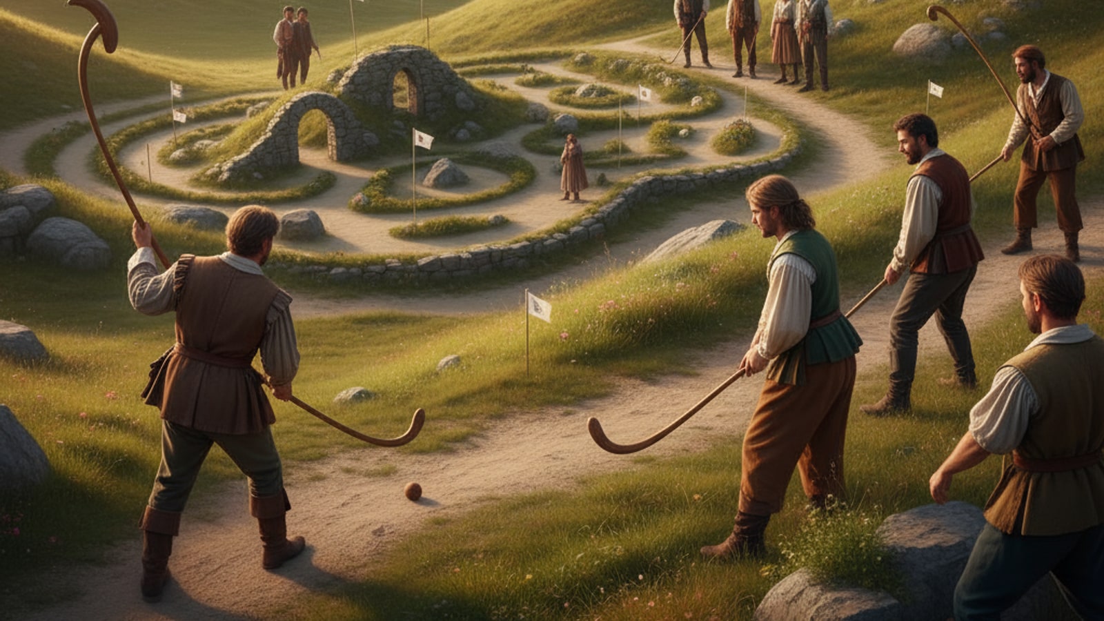 What sport is similar to golf?