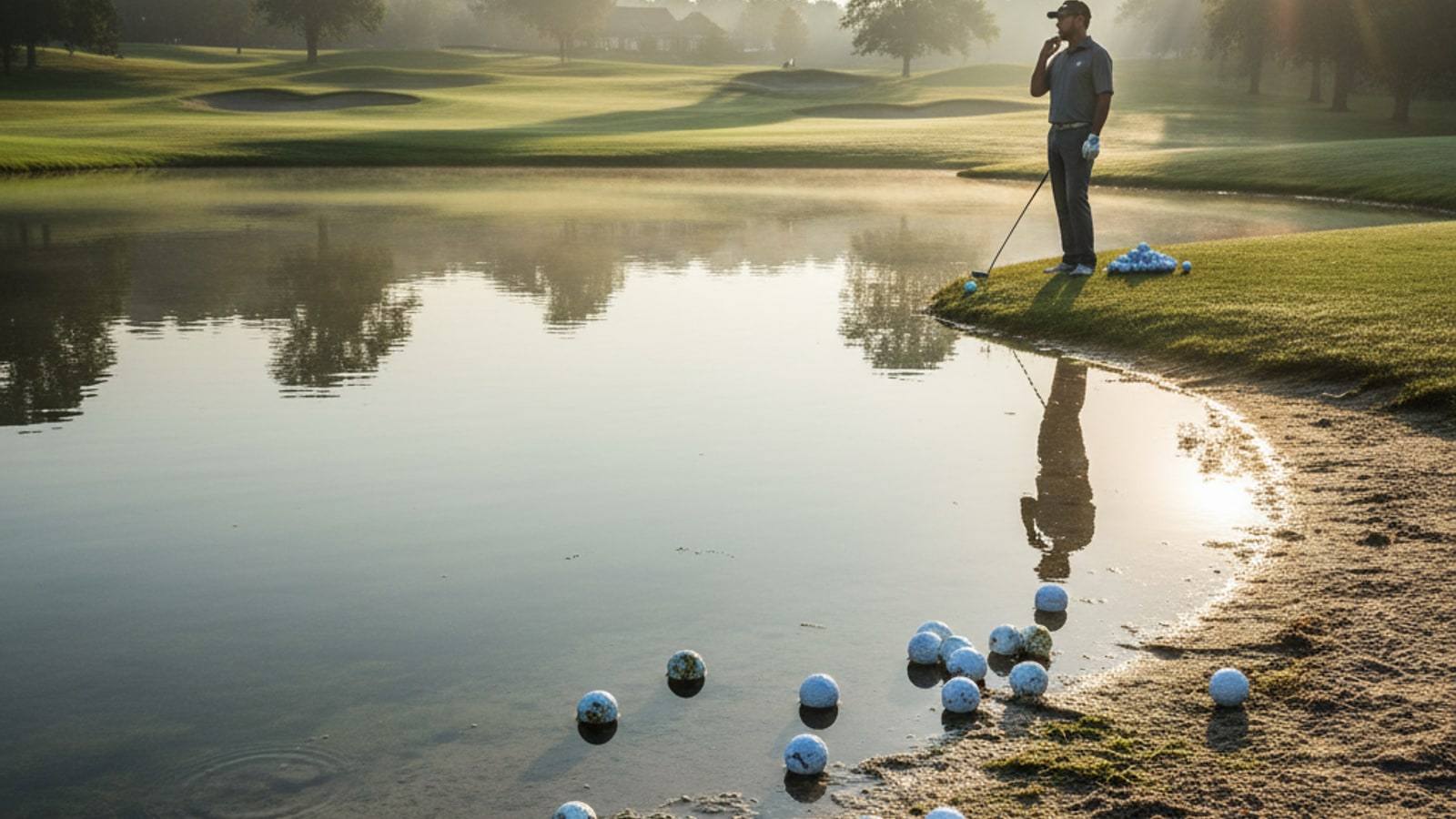 Is it bad to hit golf balls into a lake?