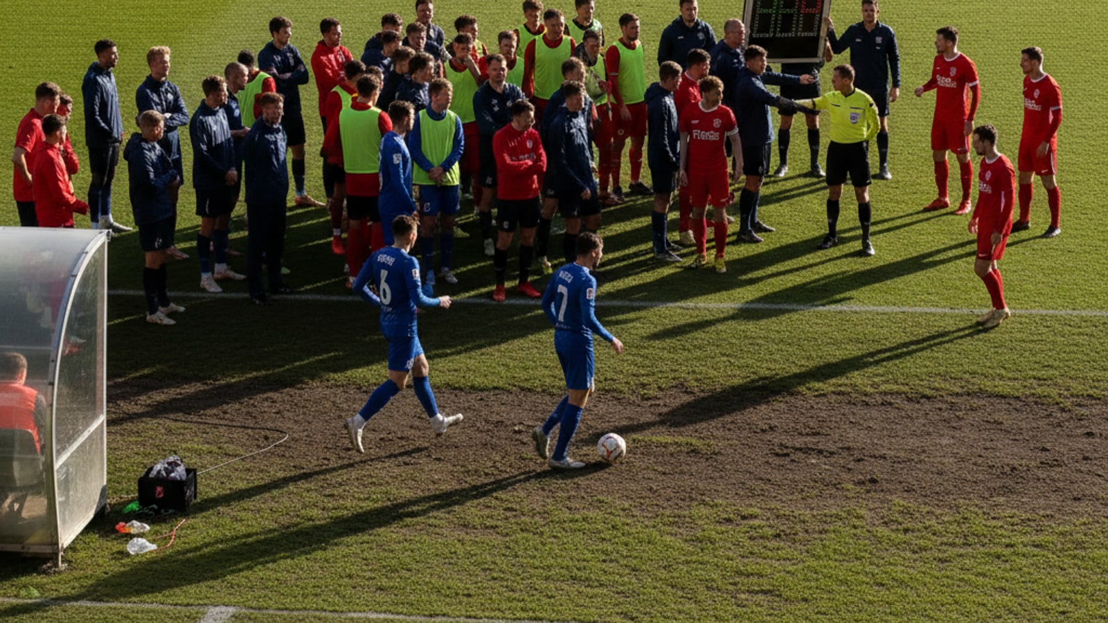 How many substitutes can a football team use in one match?