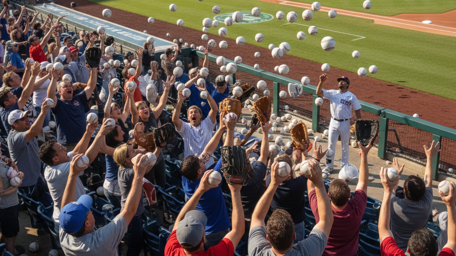 How many foul balls are hit in a baseball game?