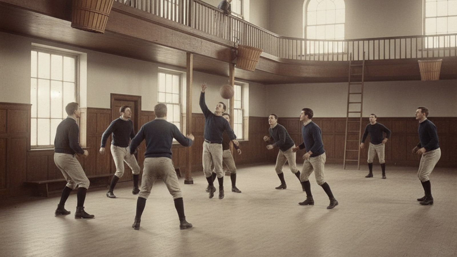 What was the first kind of basketball?