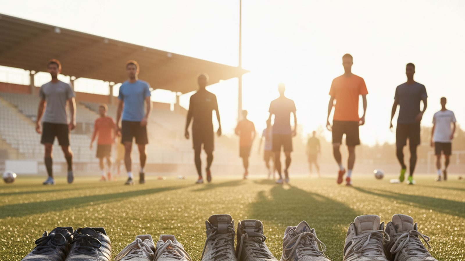What kind of shoes do sports players wear?