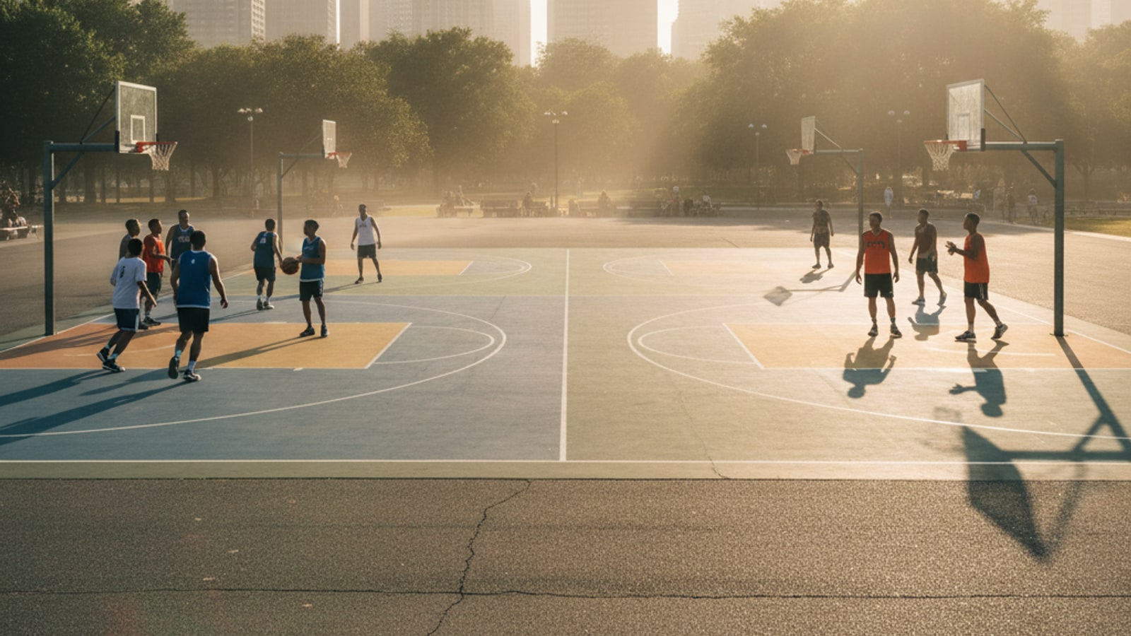 Does the NBA play halves or quarters?