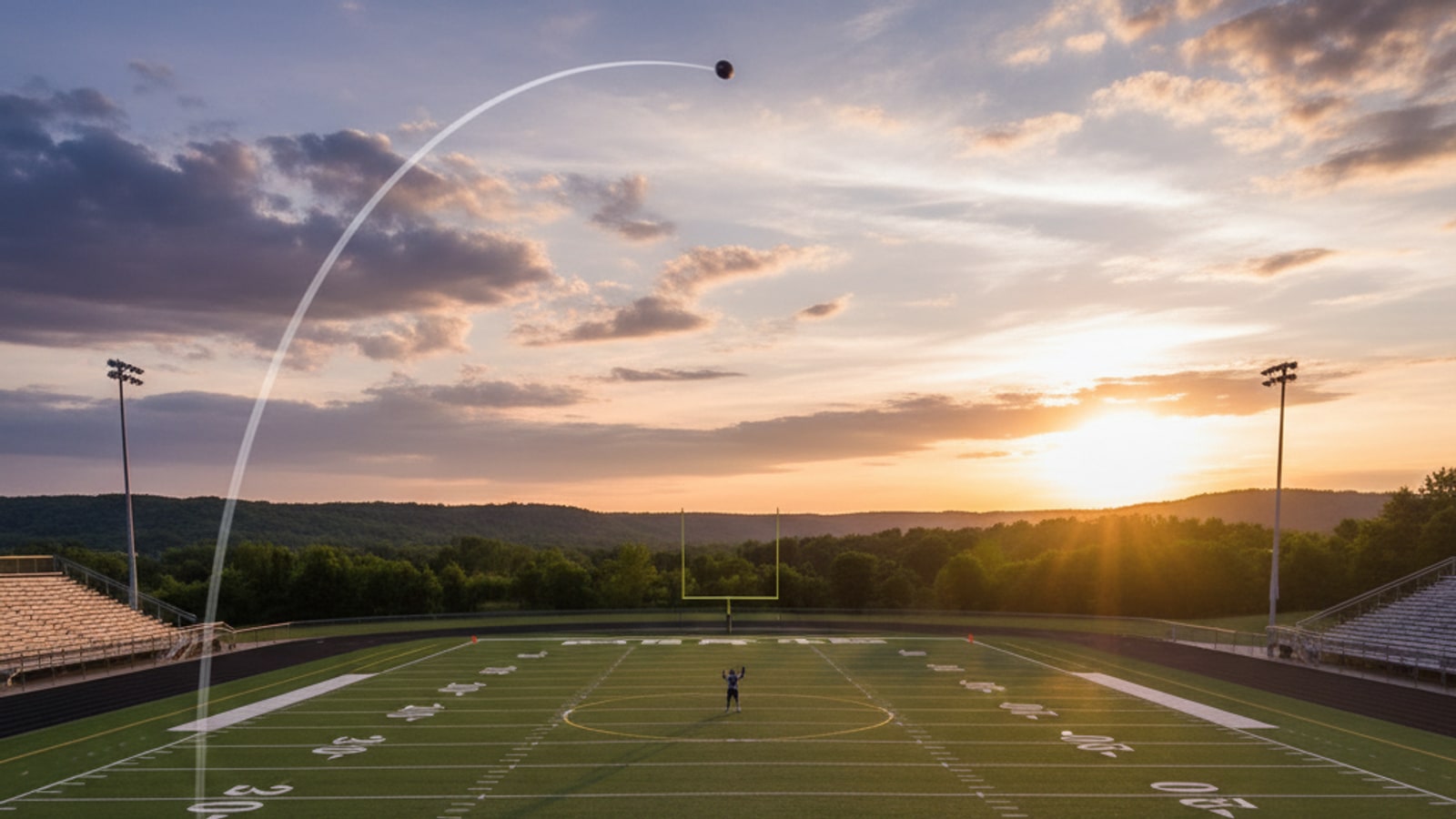 How far can a quarterback throw?