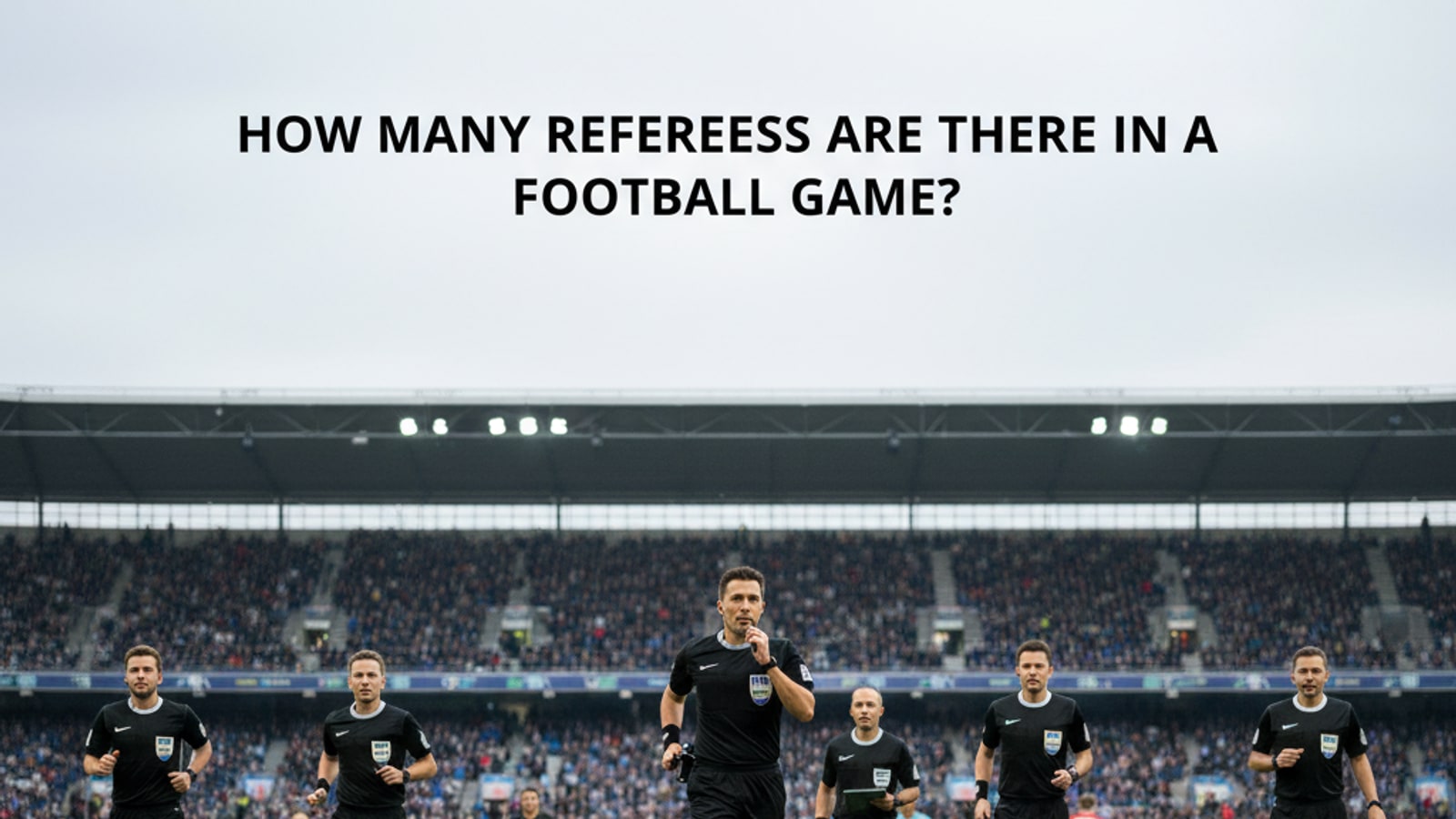 How many referees are there in a football game?