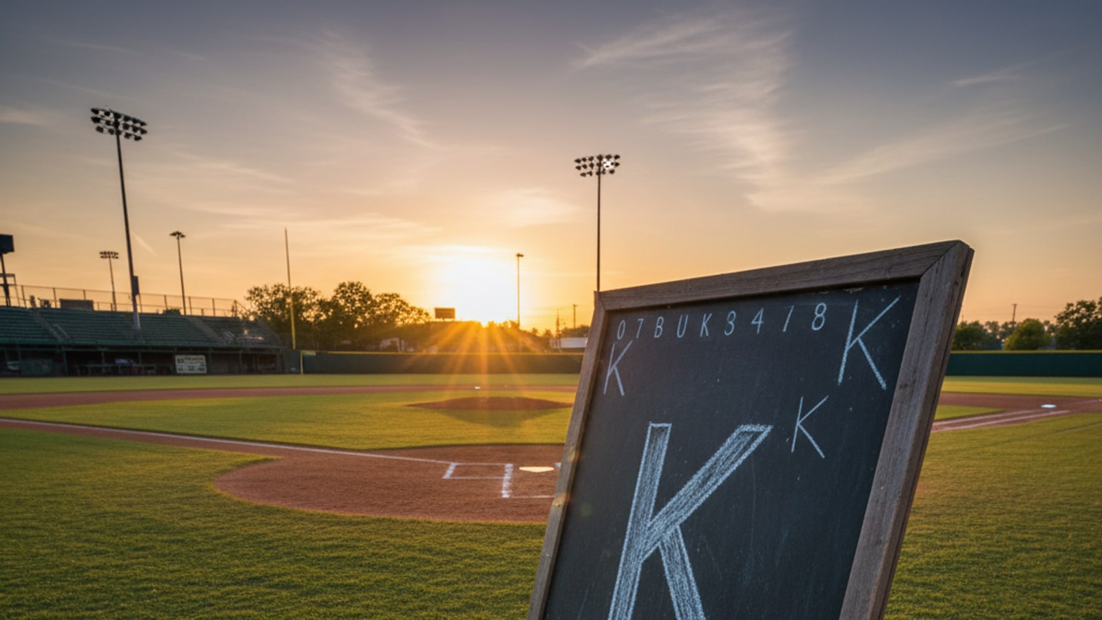 What does a backwards K mean in baseball?