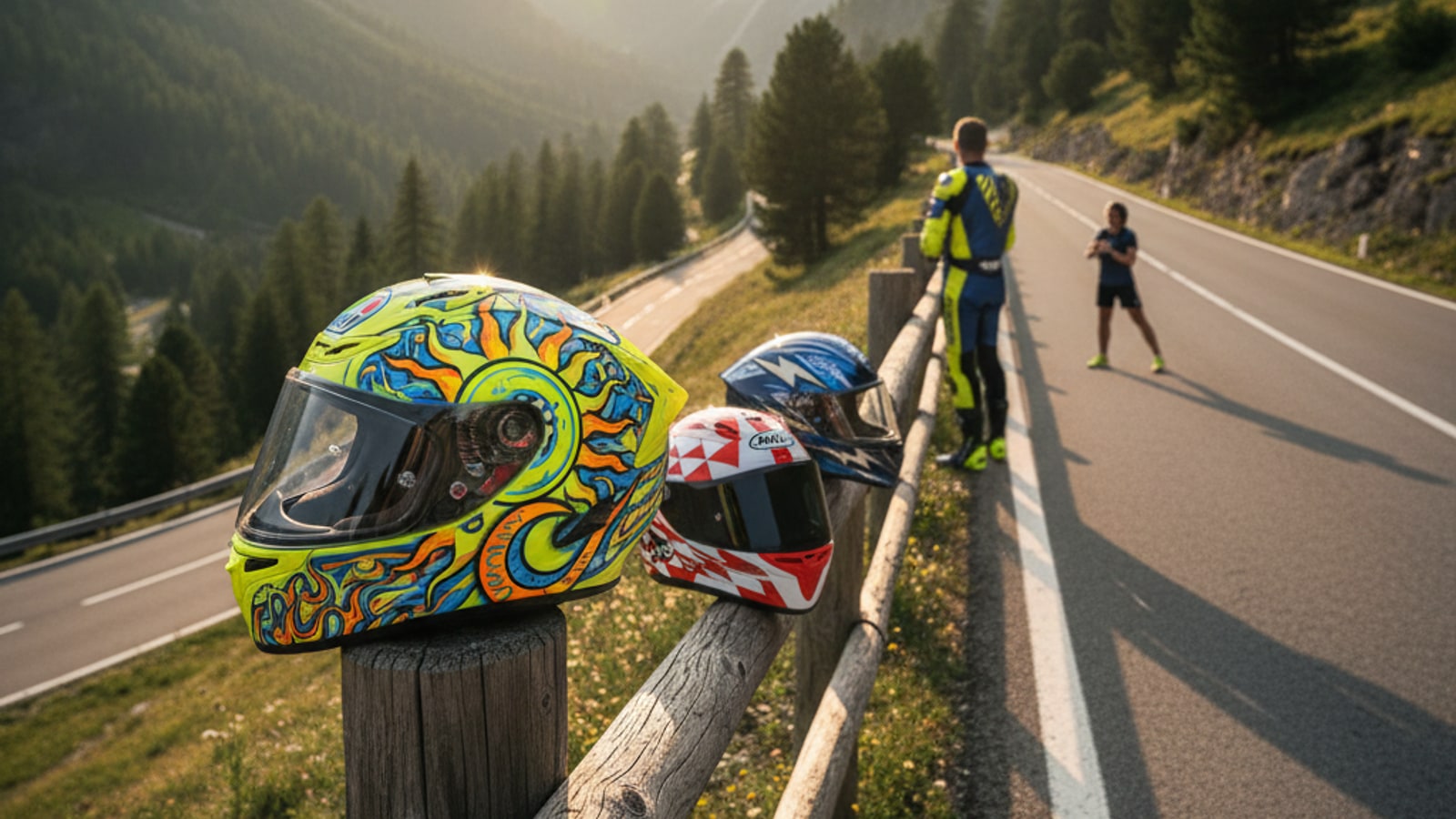 What is Valentino Rossi's helmet?