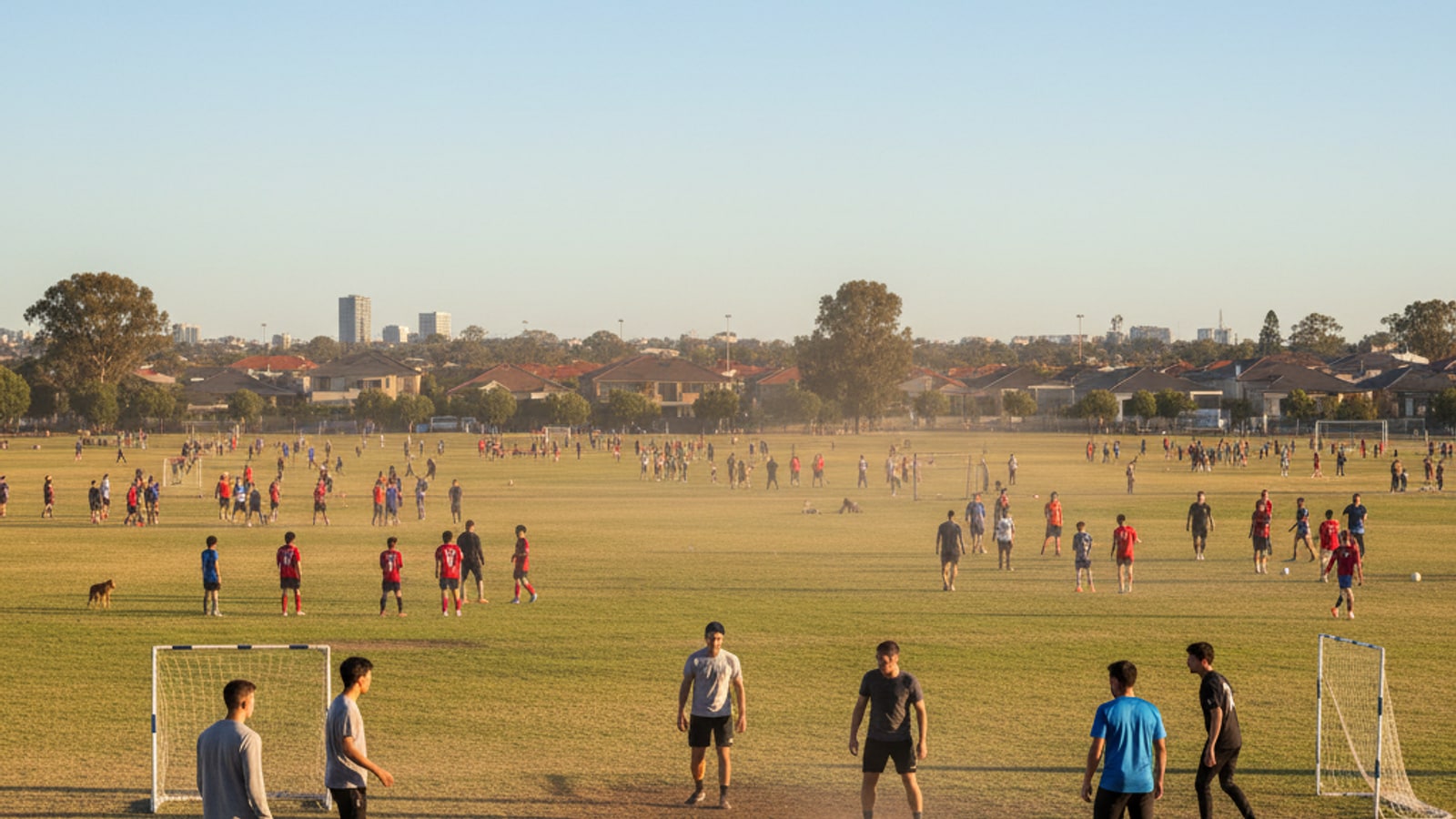 What percentage of Australians play soccer?