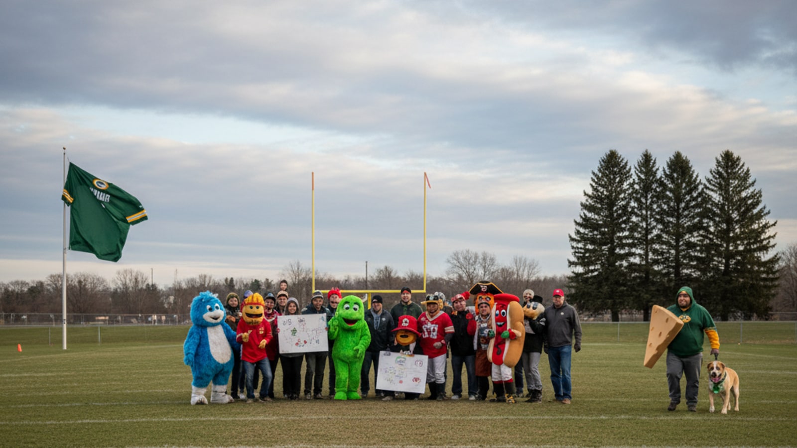 What NFL team has no mascot?
