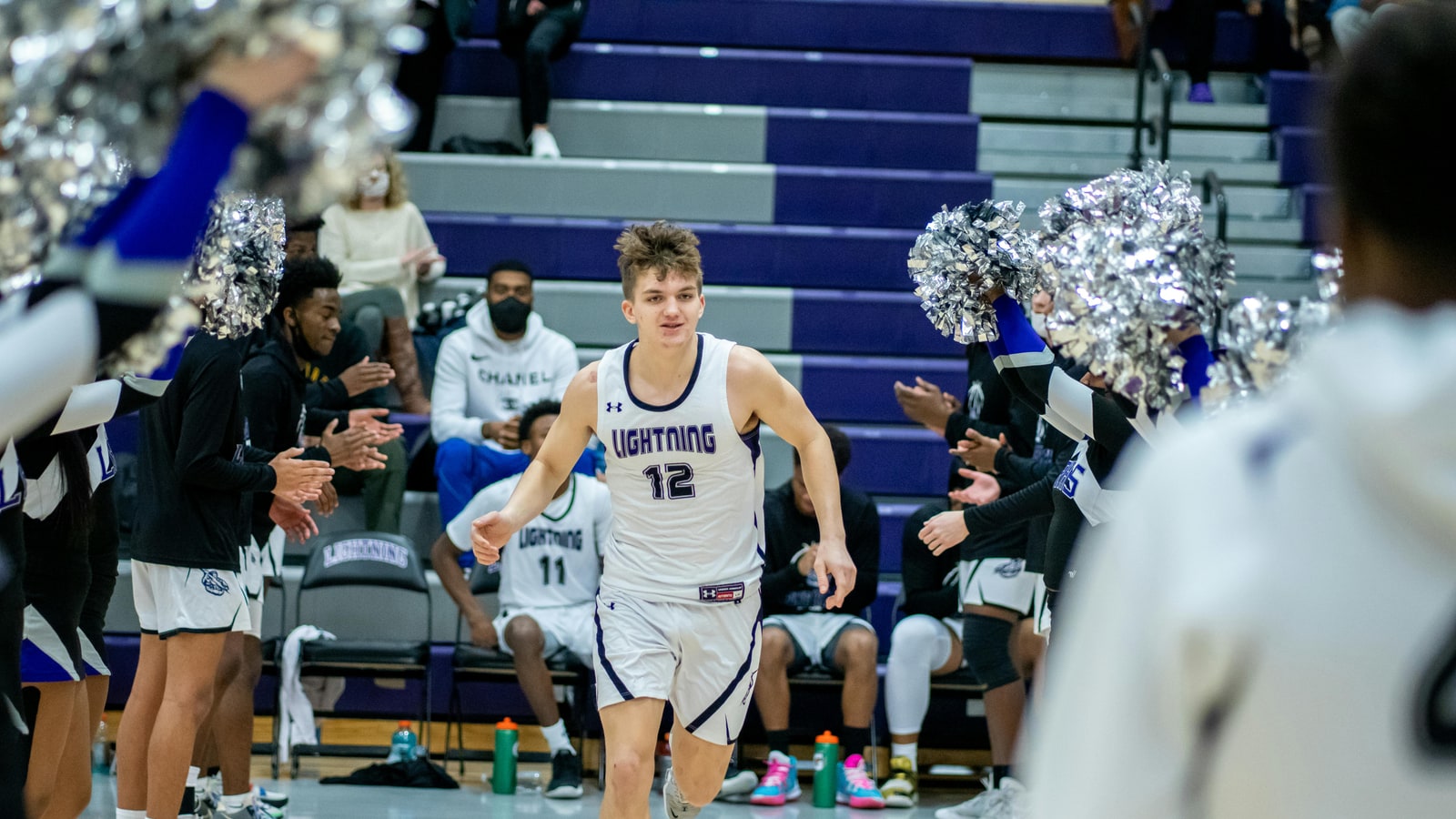 Why do basketball players run up and down the court?