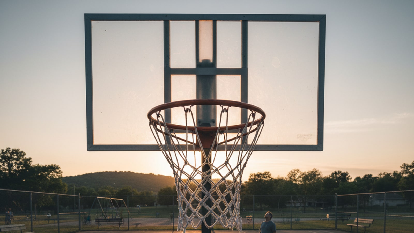 What is a basketball hoop's diameter and height?