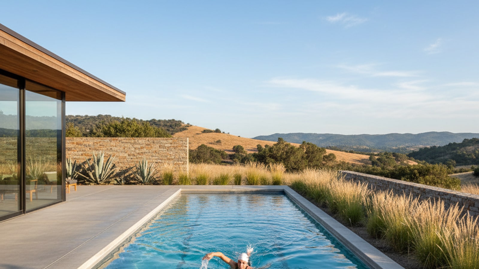 What is the average size of a lap pool?