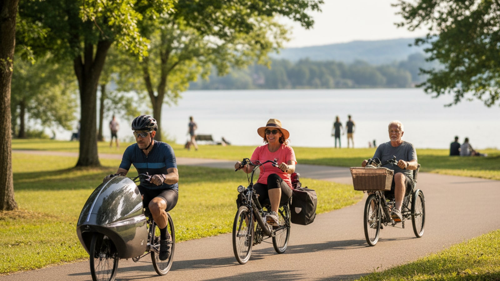What are the different types of recumbent bikes?