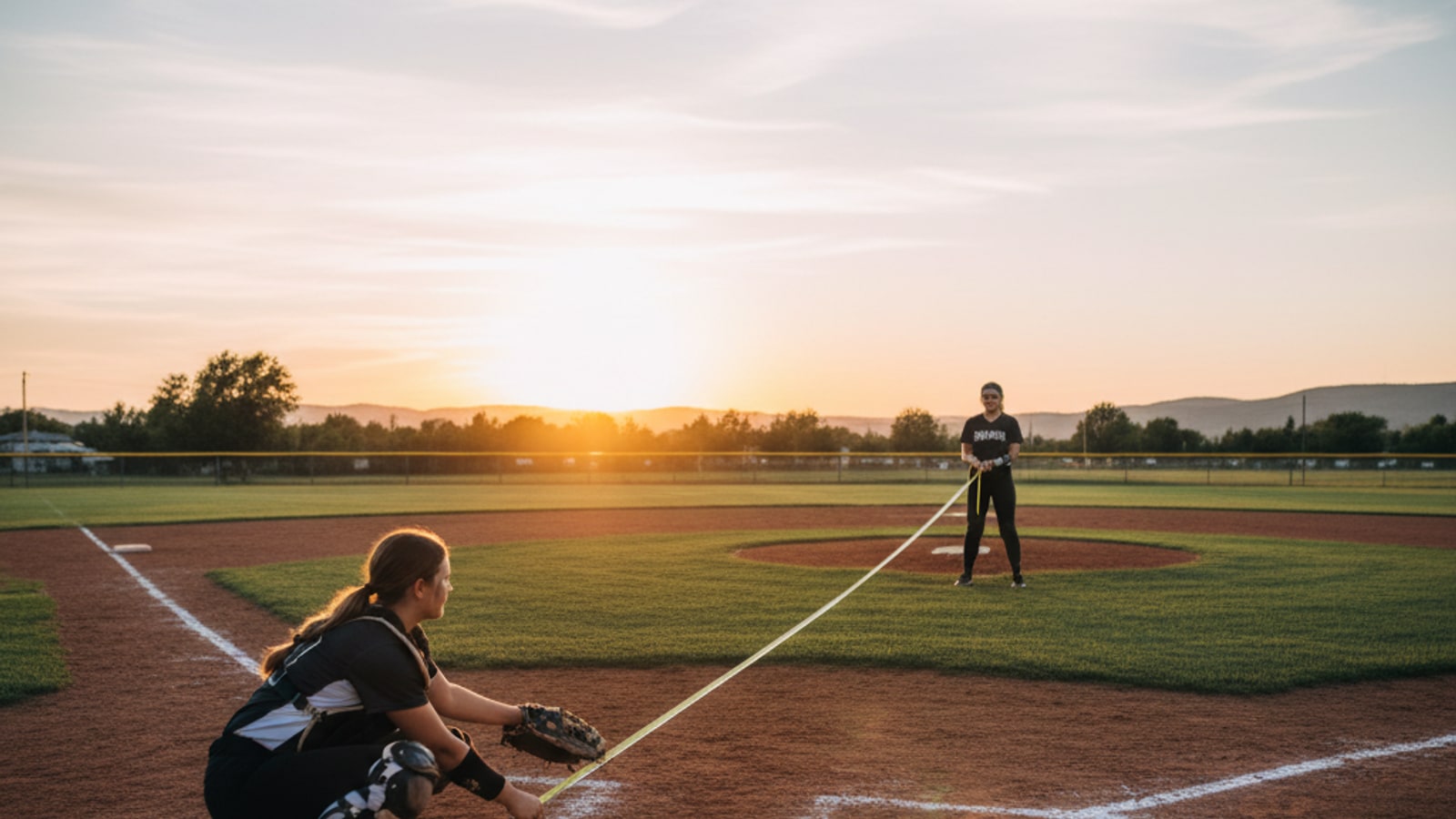 How do you measure the mound to home plate?