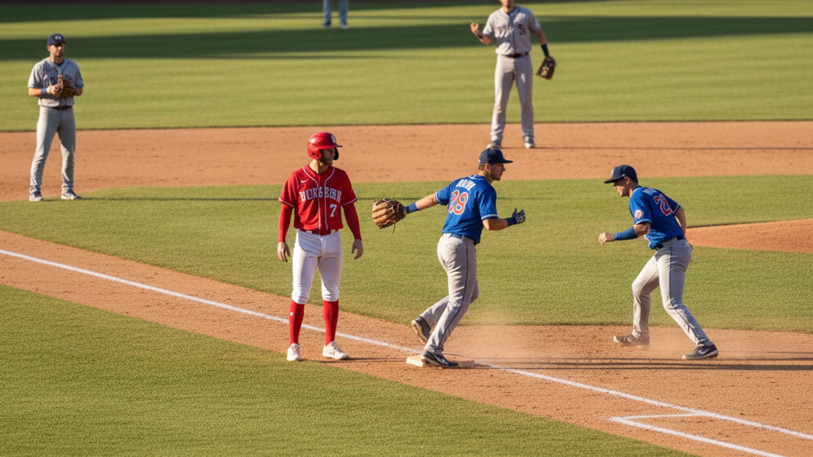 What happens if there is no tagging up in baseball?