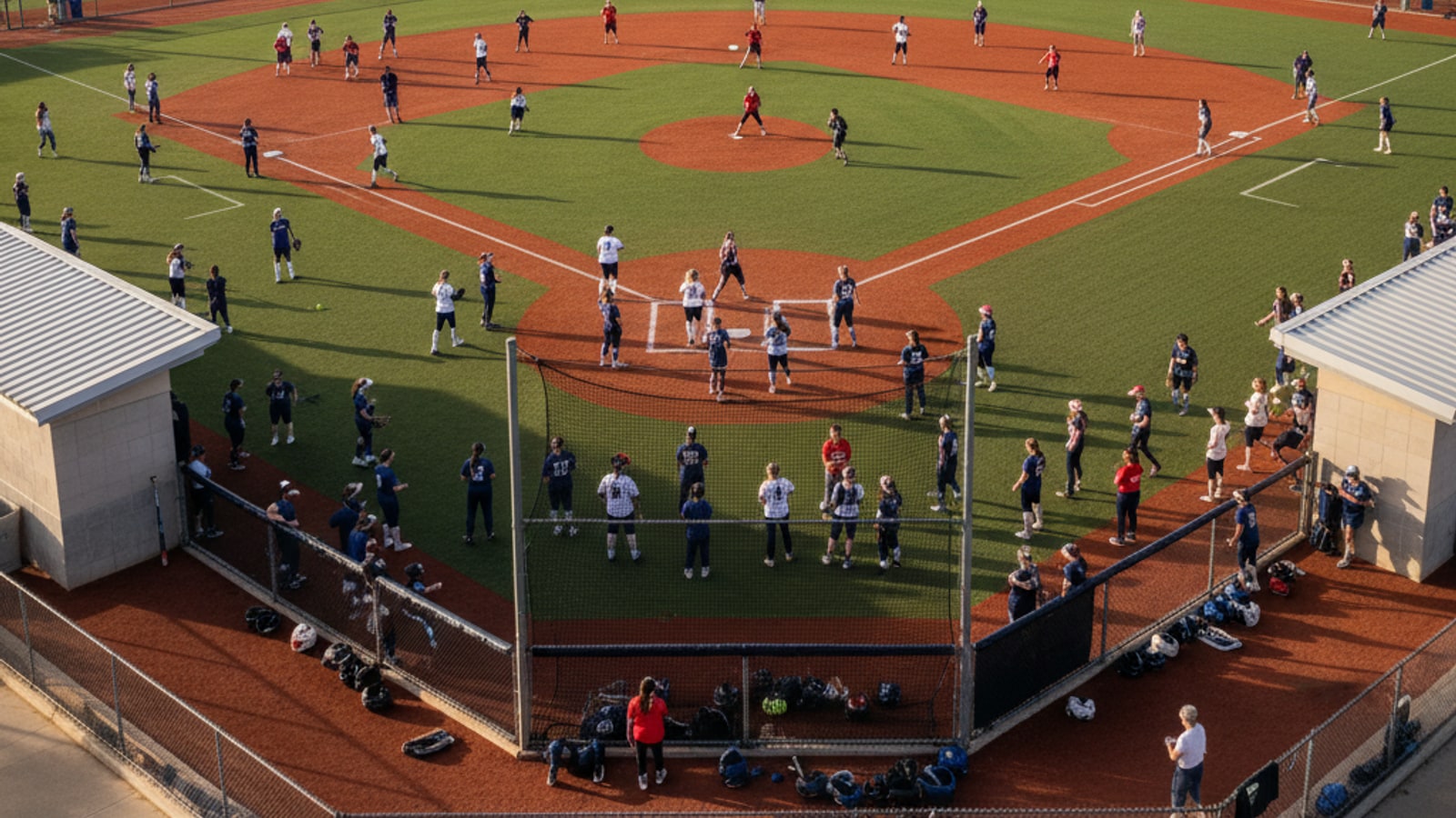 How many college softball players are there?