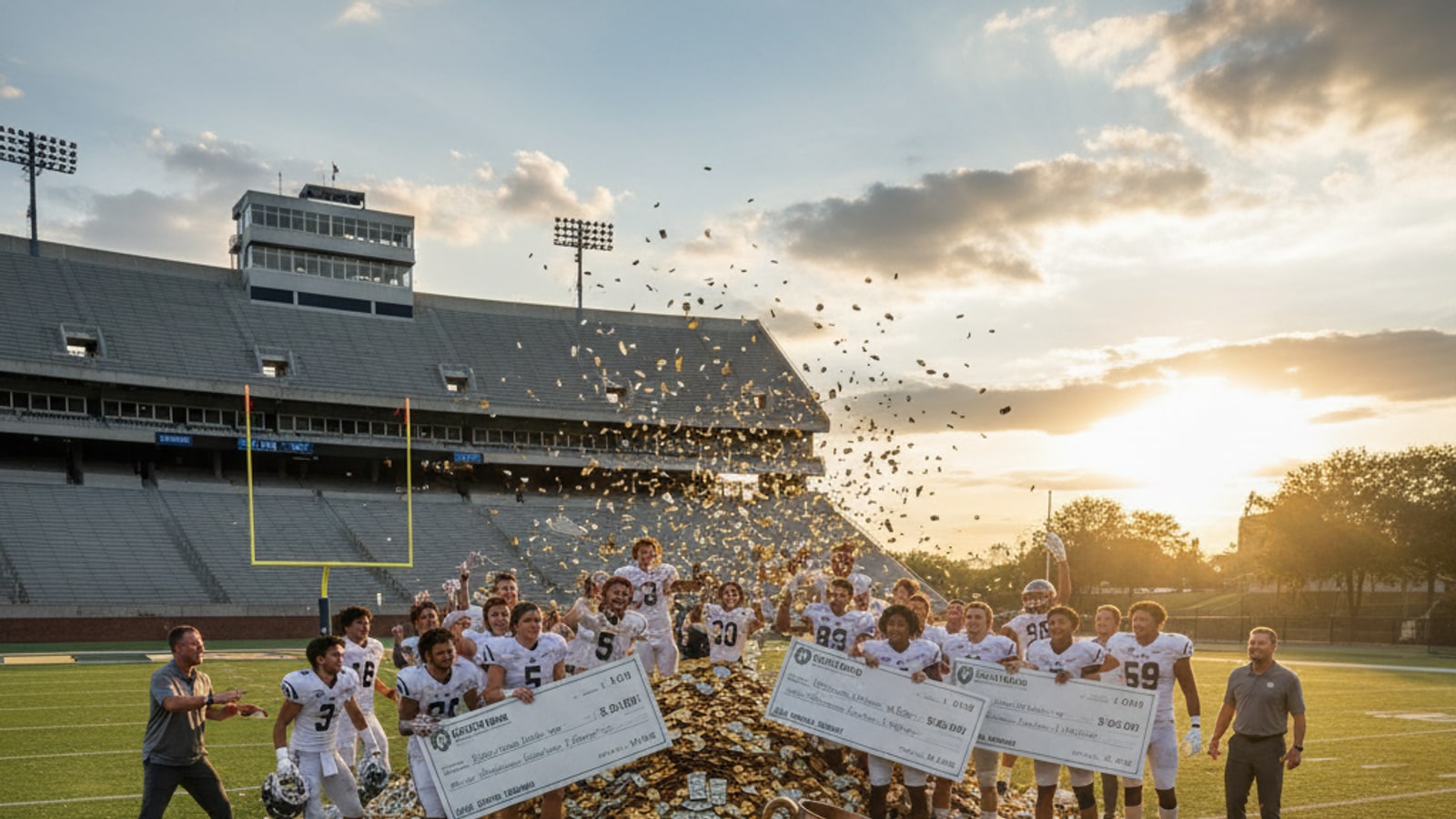 What do teams get for winning bowl games?