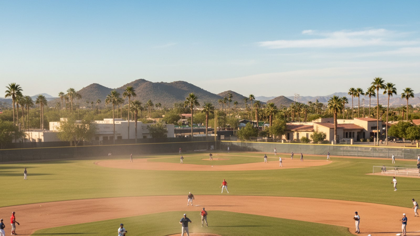 Do minor league players play in spring training?