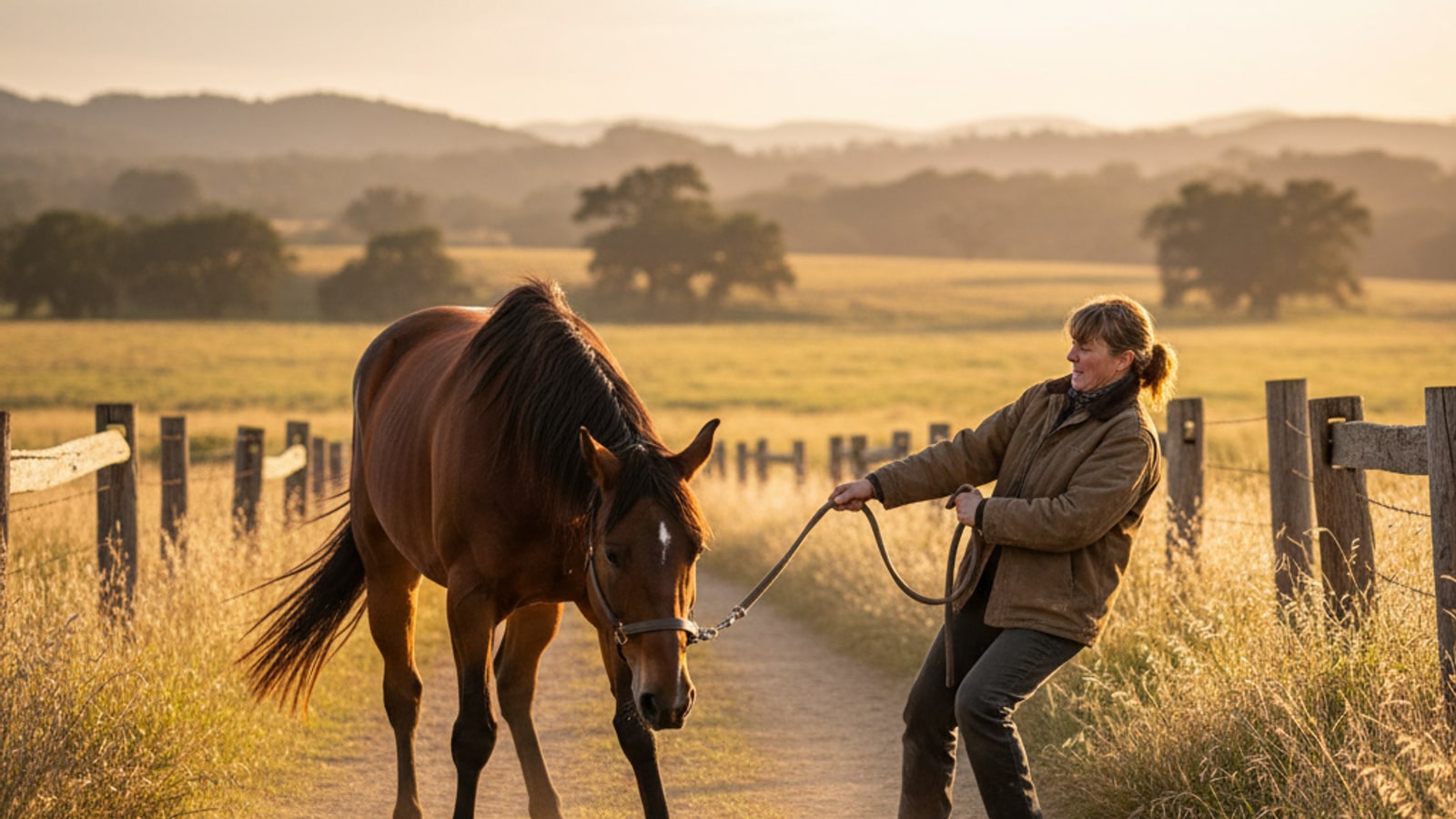How do you lead a horse that refuses to go?