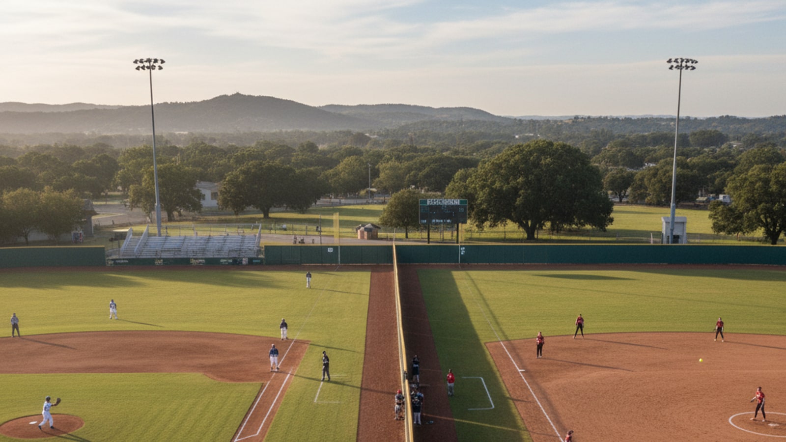 What are the similarities between baseball and softball?