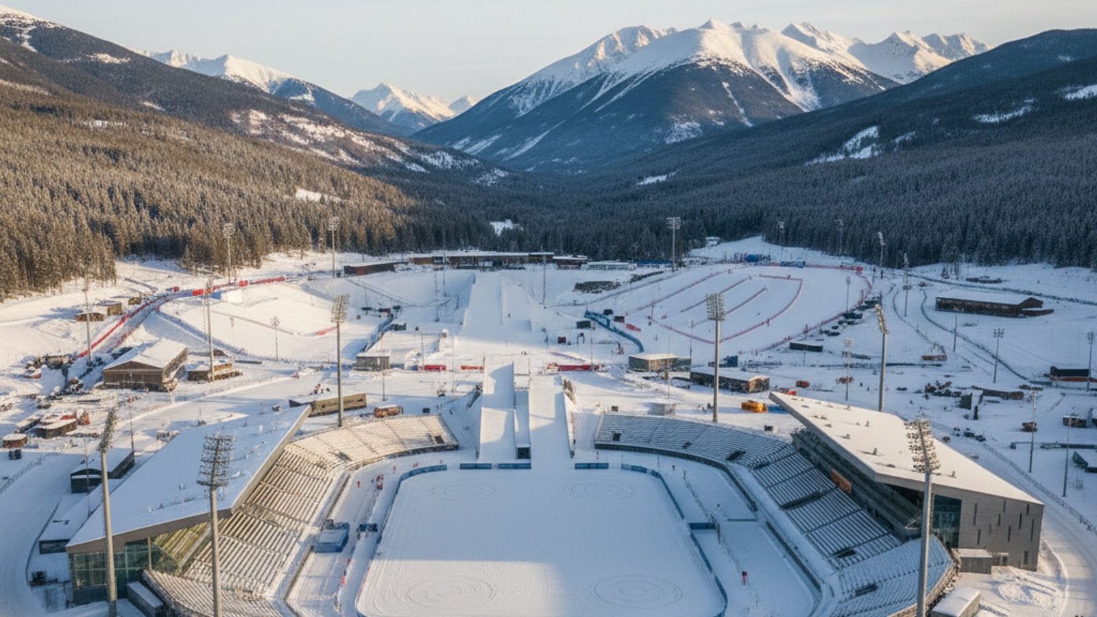 Is an Olympic Stadium present at the Winter Olympics?