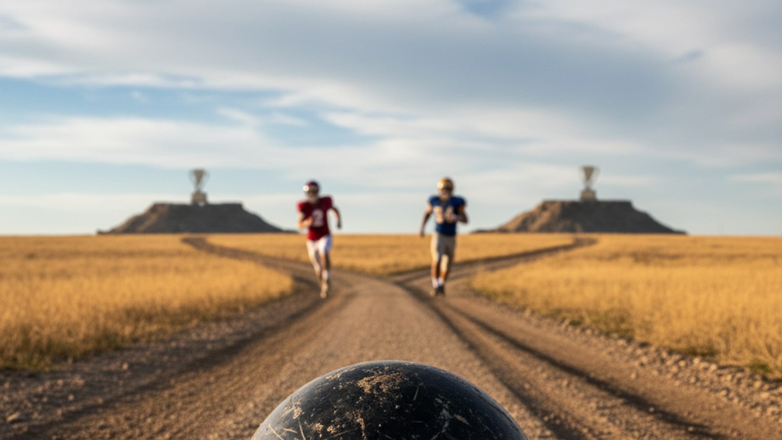How are rivalry trophies earned in college football?