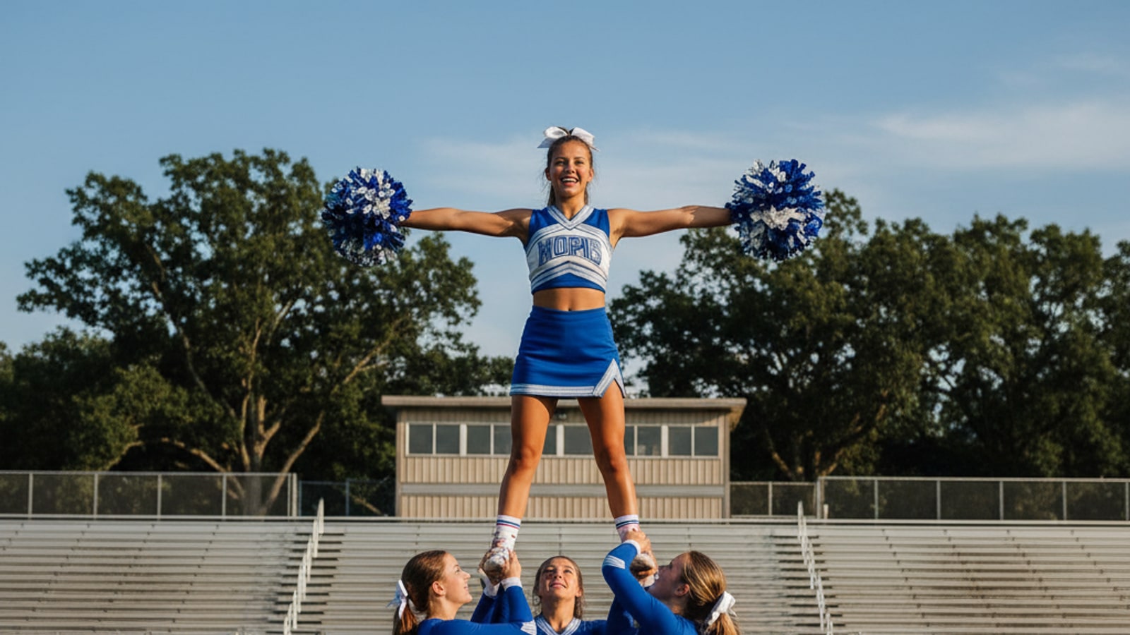 What does a cheerleader wear?