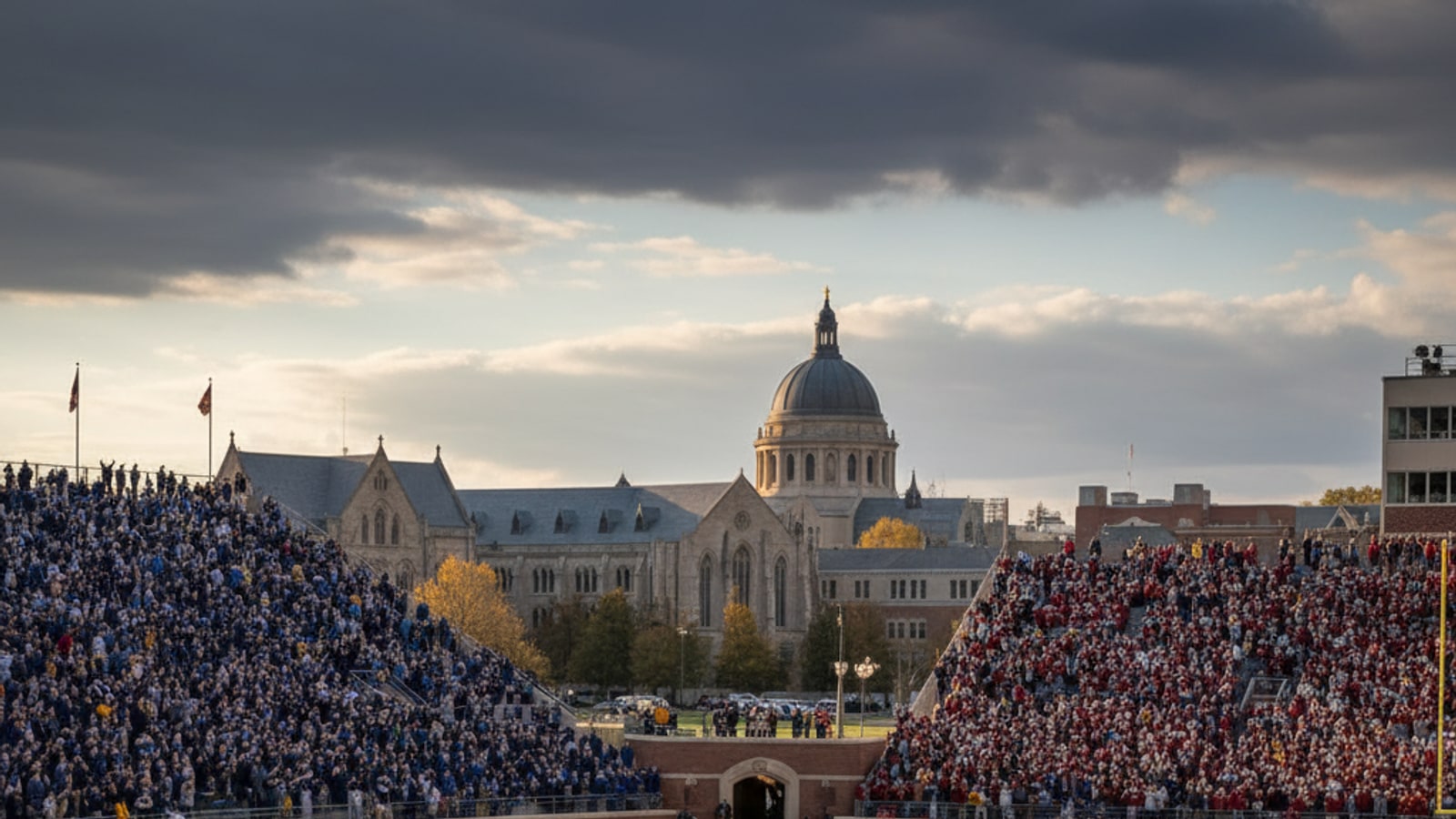 How often does Notre Dame play USC football?