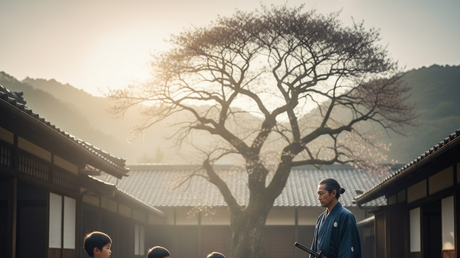 At what age do samurai begin training?