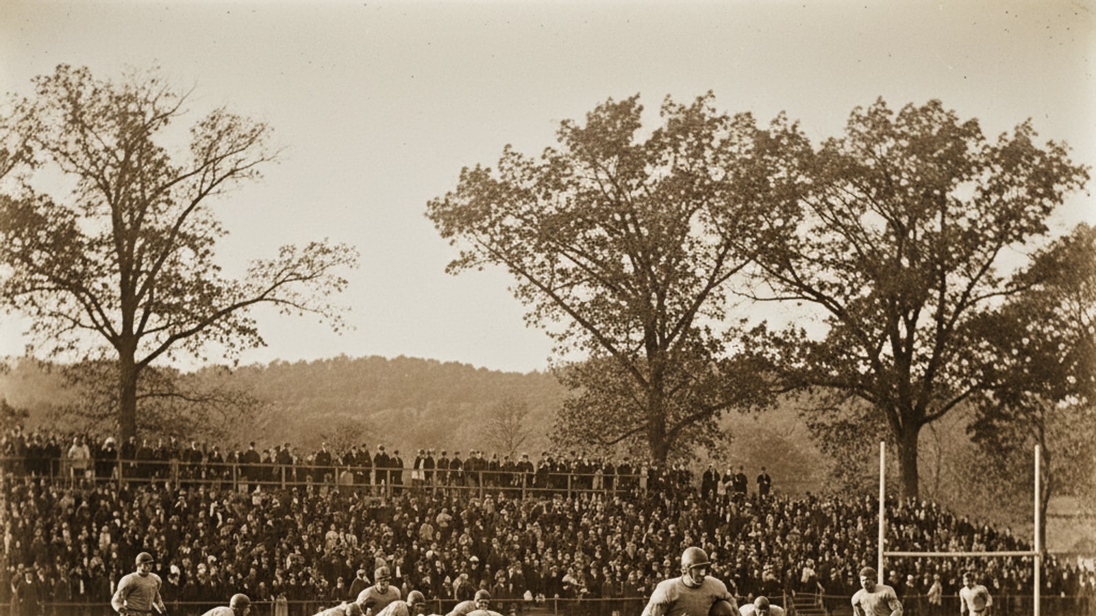 What was the score of a touchdown in 1911?