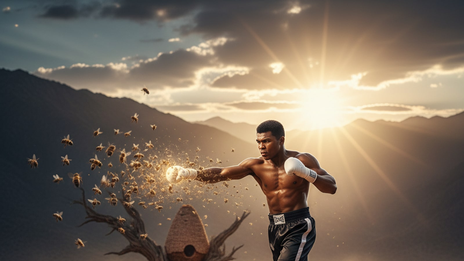 What did Muhammad Ali say about stinging like a bee?