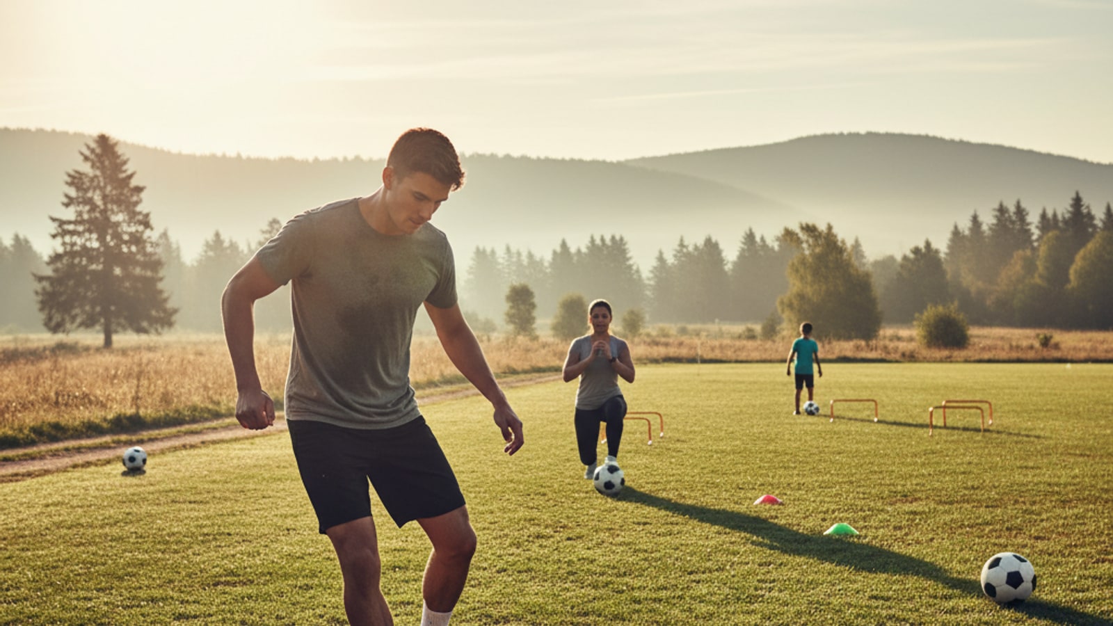 How to improve fitness with a soccer ball?