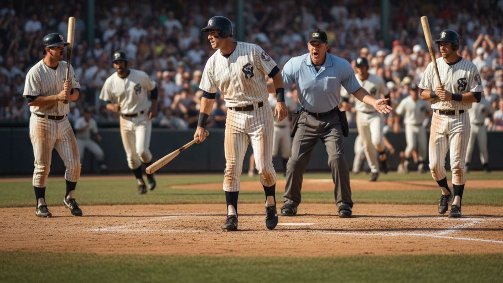 Can a batter bat twice in an inning?