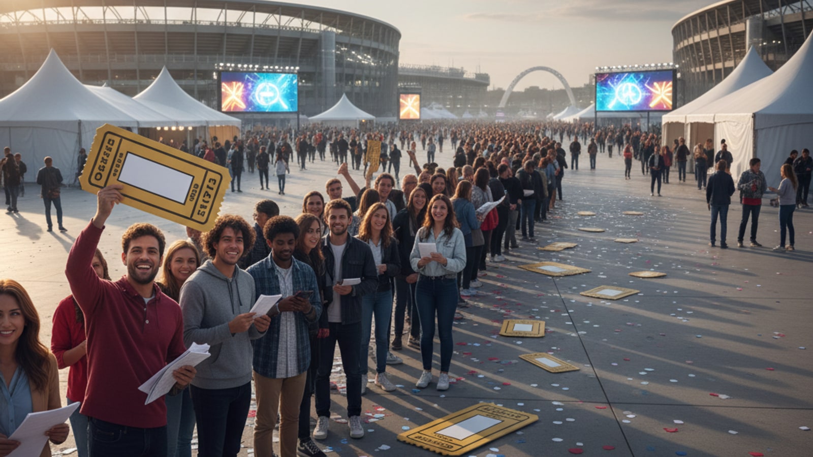 How do you get tickets for the Super Bowl lottery?