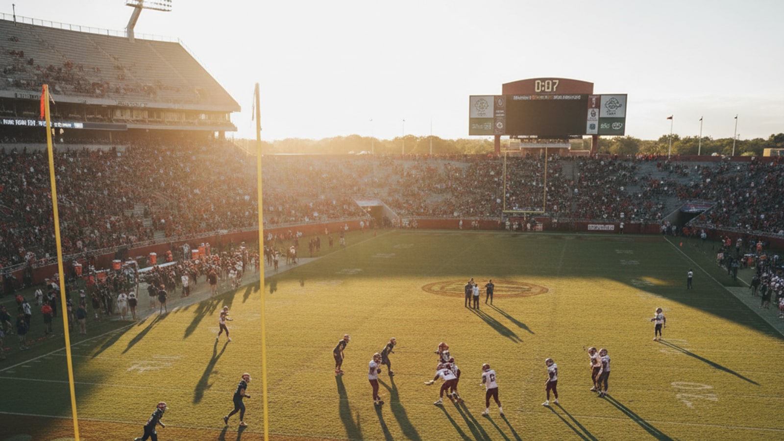 How long is an NFL football?