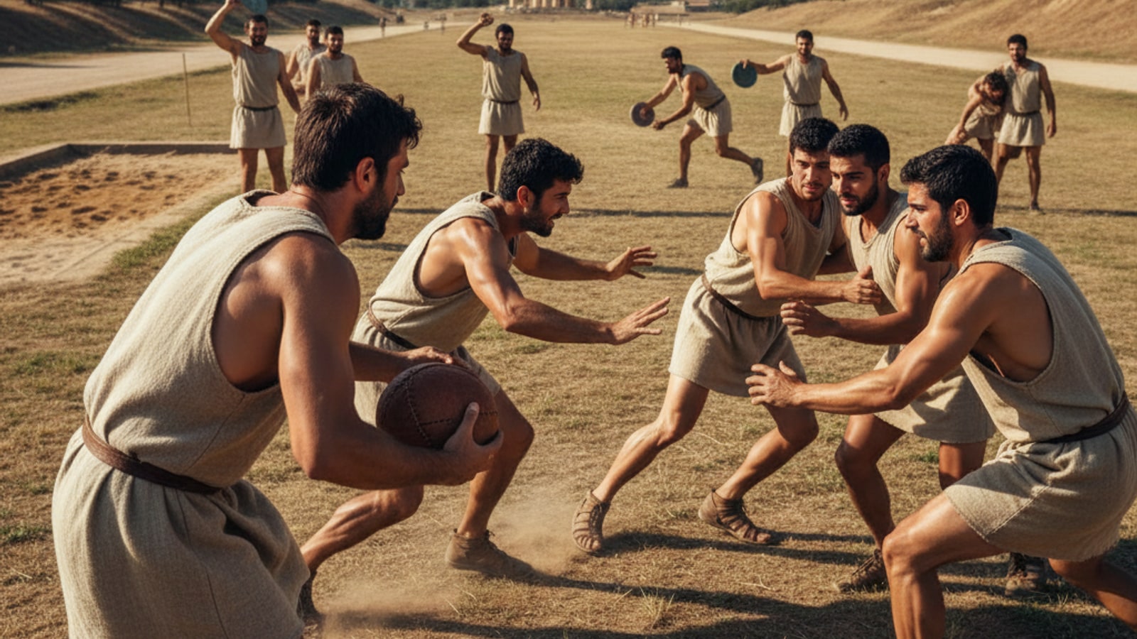 What sports did the ancient Greeks play?