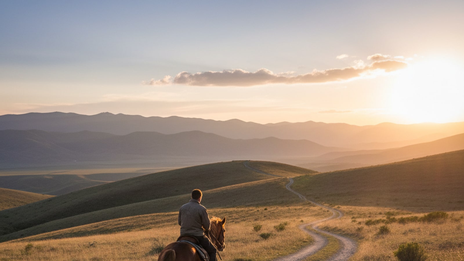 How long does it take to travel a mile on horseback?