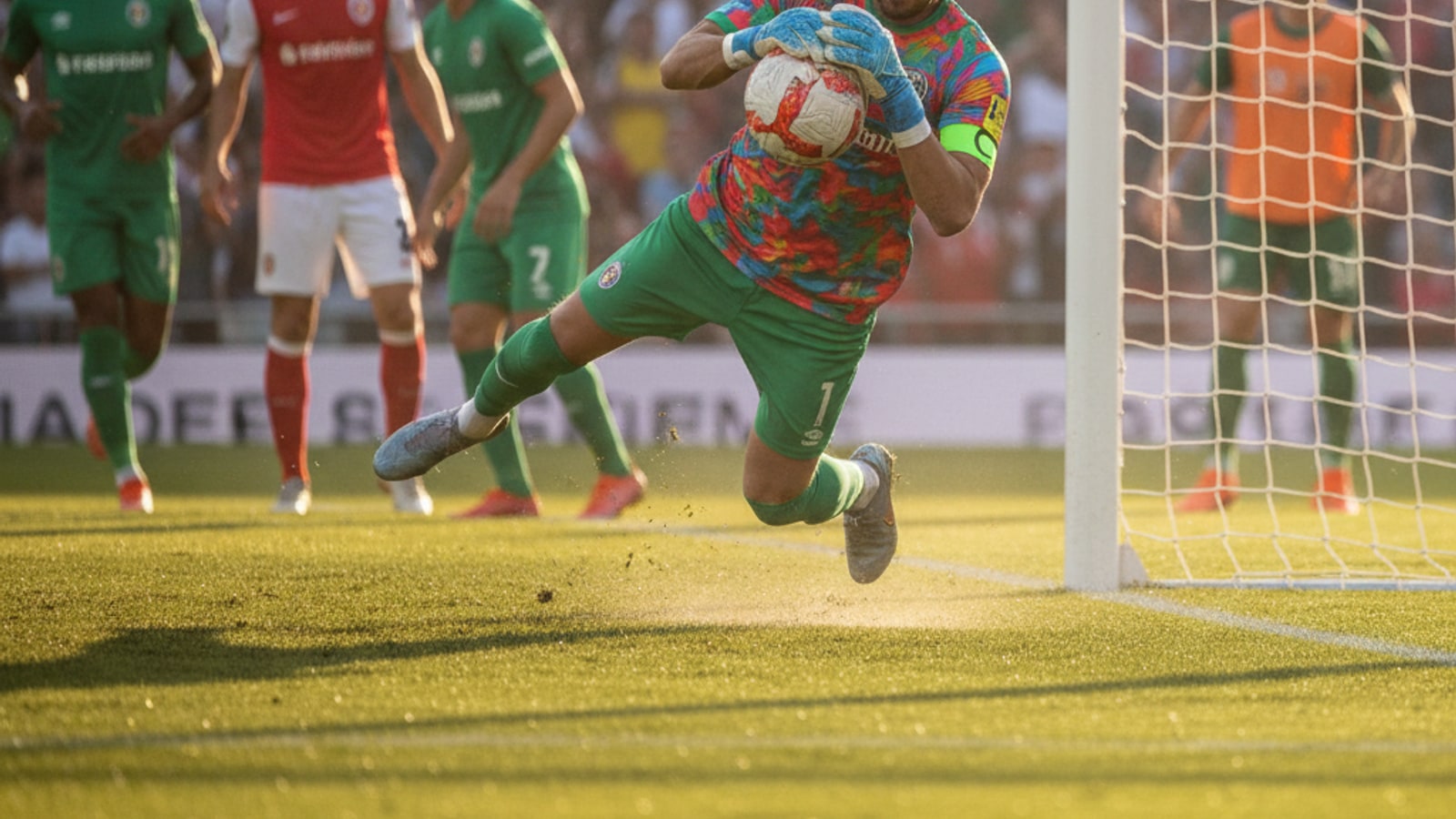 What happens to the ball after a goal in soccer?
