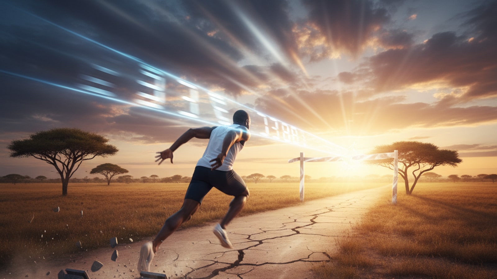What is Usain Bolt's fastest run?
